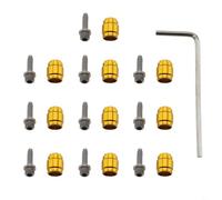 Hydraulic Brake Line Connector Set for SRAM 10 Pairs Olive Insert Compression Fittings with Professional Installation Tool for Road Bike MTB(Gold)