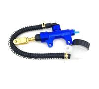 Hydraulic Brake Pump 4 Colors Universal Motorcycle Rear CNC Aluminum Alloy Hydraulic Brake Pump Master Cylinder Efficient Transfer Pump Rear Brake Master(Blue)