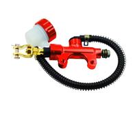 Hydraulic Brake Pump CNC Motorcycle Rear Brake Foot Hydraulic Brake Pump Fit For Yamaha Fit For Suzuki Fit For Honda Refit Rear Brake Master Motorcycle Brake Hydraulic Pump(Red)