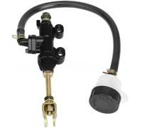 Hydraulic Brake Pump Hydraulic Rear Foot Brake Master Cylinder Pump With Reservoir Fit For Quad ATV Pit Dirt Bikes Motorcycle Motorcycle Brake Hydraulic Pump(Black without spring)