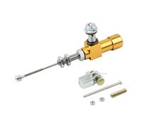 Hydraulic Brake Pump Motorcycle Hydraulic Clutch Master Cylinder Rod Brake Pump 12.7mm CNC Aluminum Fit For Suzuki Fit For Yamaha Rear Brake Master(Gold Short)