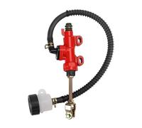 Hydraulic Brake Pump Motorcycle Rear Brake Pump Foot Hydraulic Refit Rear Brake Master Cylinder Pump Fit For Suzuki Fit For Kawasaki Motorcycle Brake Hydraulic Pump(Red)