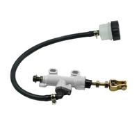 Hydraulic Brake Pump Motorcycle Rear Hydraulic Brake Master Cylinder Pump Fluid Reservoir Fit For Yamaha Fit For Honda ATV Dirt Pit Bike Motorcycle Brake Hydraulic Pump(Silver)