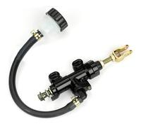 Hydraulic Brake Pump Universal Motorcycle Rear Foot Brake Main Pump Quad Dirt Hydraulic Cylinder With Fuel Tank Fit For Honda Motorbike F2180 Rear Brake Master(Black)
