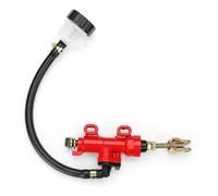 Hydraulic Brake Pump Universal Motorcycle Rear Foot Brake Main Pump Quad Dirt Hydraulic Cylinder With Fuel Tank Fit For Honda Motorbike F2180 Clutch brake pump(Red)
