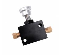 Hydraulic Brake Valve Proportioning Metering Block Adjustable Aluminum Alloy Device with Top Control Knob for Front Rear Brake Suitable for Custom Automotive Builds Performance Tuning