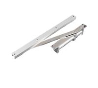 Hydraulic Buffer Automatic Door Closer 60KG to 80KG Adjustable Speed Closing Equipment Mute Soft Hardware(Drawing The Silver)