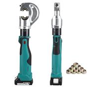 Hydraulic Cable Crimping Pliers, Portable Electric Wire Crimper with OLED Display
