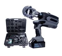Hydraulic Cable Crimping Tool - Battery Operated Electric Tool with Rechargeable 5.0ah Battery and 10 Pairs of Dies, Crimping Range 16-400mm²