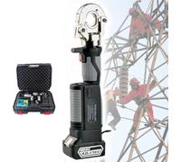 Hydraulic Cable Crimping Tool, Battery Powered Portable Pliers for 16-300mm² Copper and Aluminium Lugs, Heavy Duty Cable Lug Crimper