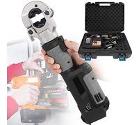 Hydraulic Cable Crimping Tool, Rechargeable 18V Battery Powered Crimping Pliers for 16-300mm² Copper & Aluminium Terminals