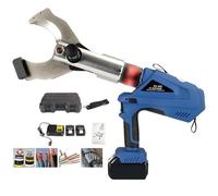 Hydraulic Cable Cutter, 18V Battery Powered Electric Ratchet Wire Crimper with LED Display for Cu/Al Cable