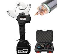 Hydraulic Cable Cutter, Electric Ratchet Wire Cutting Tool, 4.0Ah Battery Powered, Ideal for Copper and Aluminum Wires, Efficient and Easy to Use