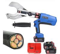 Hydraulic Cable Cutter, Electric Wire Crimper, Battery Powered Cutting Tool with LED Display, 18V Battery, EZ-105C