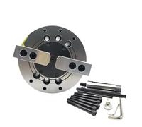 Hydraulic Chuck 6 Inch Hollow/Solid 2/3/4 Jaws A5 Flange Pressure for CNC Lathe Machining Center (2 Jaw Solid)