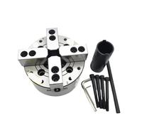 Hydraulic Chuck 6 Inch Hollow/Solid 2/3/4 Jaws A5 Flange Pressure for CNC Lathe Machining Center (2 Jaw Solid)