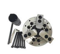 Hydraulic Chuck 6 Inch Hollow/Solid 2/3/4 Jaws A5 Flange Pressure for CNC Lathe Machining Center (2 Jaw Solid)