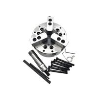 Hydraulic Chuck 6 Inch Hollow/Solid 2/3/4 Jaws A5 Flange Pressure for CNC Lathe Machining Center (2 Jaw Solid)