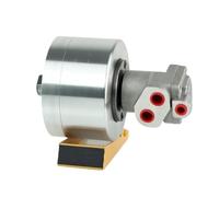 Hydraulic Chuck Cylinder, 3 Jaws Solid Middle Hydraulic Rotary Cylinder, Y-1020 Y-1530 Y-1225 Y6515 Y0815(Y6515 4inch Chuck)