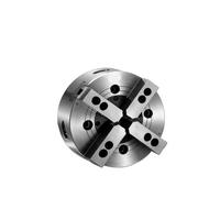 Hydraulic Chuck Four-Claw mid-air Solid 56688-inch 10 CNC Lathe high-Precision Fixture(6 inch Hollow A5 Flange Plate)