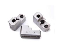 Hydraulic Chuck Hard Top Jaws, Accuracy 0.01mm, Quenched HRC58-62, 1.5x60° Teeth, for 3-Jaw Power Chucks, Rough Turning and Heavy Cutting, CNC Machine Shops(6inch)