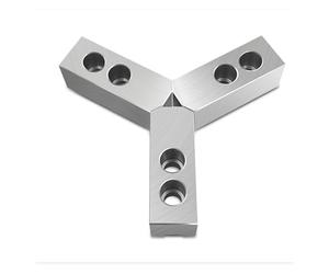 Hydraulic Chuck with Soft Jaws 5/6 inches, 60/90/120 Degrees, Standard 3 Jaws(6 inch 90 Degree)