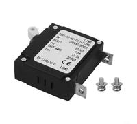 Hydraulic Circuit Breaker 10A Electromagnetic Overload Protector for UPS Systems - Short Circuit Safety Switch AC240V Industrial Control Panel Marine Boat Use 50x42.5mm