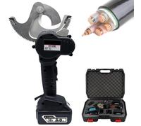 Hydraulic Cordless Electric Ratchet Cable Cutter Tool for High Performance Cutting of Aluminum and Copper Cables - Battery Powered for Efficient Work