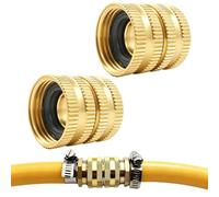 Hydraulic Coupler - Brass Hose Connector, Female Fitting Frame, Thread Adapter Support, Advanced Irrigation Repair, Residential Valve Equipment, Small Gold Hardware
