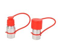Hydraulic Coupling with DUST CAPS 1/2 NPT Thread Flat FACE Quick Connect Fittings for Skip Steer Loader