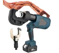 Hydraulic Crimper Electric Hydraulic Cable Lug Crimping Tool, for Electrical Applications with 13 Dies, Crimp and Shear 2-in-1 Electric Hydraulic Pliers