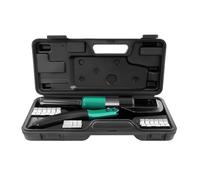 Hydraulic Crimper Hand Operated Hydraulic Crimping Tool Range with 8 Pairs Dies, 1 Toolbox, Hexagonal Surrounding Crimping, Industrial Hydraulic Cable Lug Crimper for Electric Power, Construction