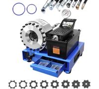 Hydraulic Crimper - High-Pressure Crimping Unit for Agricultural and Construction Hoses, Solid Construction, Ideal for Auto Service Applications