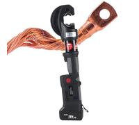 Hydraulic Crimper Pliers, 120KN Electric Tool for Cable Connections, 6-400mm² Crimping with 360° Rotating Clamp, Includes 12 Dies for Versatile Applications