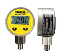Hydraulic Crimper, Pressure Gauges Digital Display Oil Pressure Hydraulic Pressure Test Meter 3V 250BAR/25Mpa 2 Points Thread for Gas Oil Water