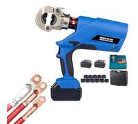 Hydraulic Crimping Pliers 18V Rechargeable Battery, Portable Terminal Wire Crimper for Copper Cable, Auto Electrical Repair Tool