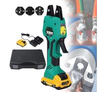 Hydraulic Crimping Pliers, Electric Crimper Tool for Electrical Terminal, Battery Powered 21V, Crimping Range 0.25-10mm², Ideal for Pre-Insulated and Bare Terminals