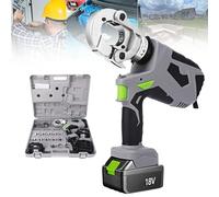 Hydraulic Crimping Pliers - Electric Wire Crimper Tool for Copper & Aluminium Terminal - Rechargeable Lithium Battery Powered Cable Crimping