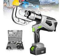 Hydraulic Crimping Pliers - Electric Wire Crimper Tool for Copper & Aluminium Terminals, Rechargeable Lithium Battery Powered, 16-300/400mm²