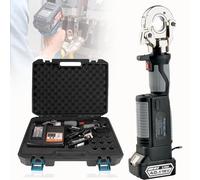 Hydraulic Crimping Tool 10-300Mm², Electric Hydraulic Crimping Tool with 12 Pairs of Dies, Efficient Cable Lug Crimper for Electrical Terminals & Wires 10-300Mm² Range