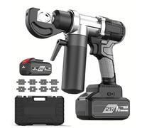 Hydraulic Crimping Tool, 470mm Working Range, Fast 3-5s Continuous Crimping, 360° Rotating Head, Ideal for Factory and Power Grid Use, Compatible with 5.0Ah-1 Battery