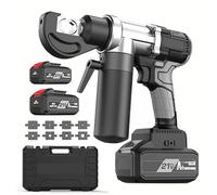 Hydraulic Crimping Tool, 470mm Working Range, Fast 3-5s Continuous Crimping, 360° Rotating Head, Ideal for Factory and Power Grid Use, Compatible with 5.0Ah-1 Battery