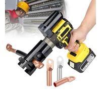 Hydraulic Crimping Tool, 75KN Force, 16-300mm² Crimping Range, 3.0Ah Lithium Battery x2, Multiple Alloy Dies, Quick Precision Crimping