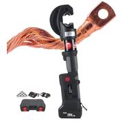 Hydraulic Crimping Tool and Cable Cutter, 120KN Force, 6-400mm² Wire Tool Kit with 12 Dies for Electrical Terminal Connections