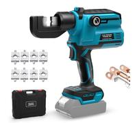Hydraulic Crimping Tool Compatible with Makita 18V Battery (No Battery), Electric Cable Lug Crimping Tool, 12 AWG to 2/0 AWG Wire Terminals Crimper with 8 Dies, for Cu Al Terminal (12 AWG~2/0 AWG)