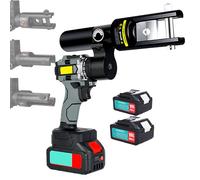 Hydraulic Crimping Tool for 10-300mm² Cables, Cordless with 5.0Ah Battery, Pure Copper Brushless Motor, 3000/min Speed, Ideal for Electrical and Industrial Applications