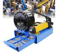 Hydraulic Crimping Tool for AC Hoses - Manual High Pressure Machine for Single & Double Braided Hoses - 1000 Tons Capacity