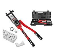 Hydraulic Crimping Tool for Cable Lugs, Heavy Duty Compression Plier Includes 11 Dies for Electrical Terminal Crimping, Versatile Cable Wire Crimper