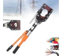 Hydraulic Crimping Tool - Hand Operated Cable Cutting Scissors with Safety Valve for Cutting Copper, Aluminum, and Armored Cables up to 95mm