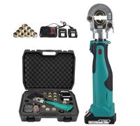 Hydraulic Crimping Tool, Rechargeable Portable Electric Crimping Pliers for Copper and Aluminum Terminals, 16-300mm² Battery-Powered Cable Crimper